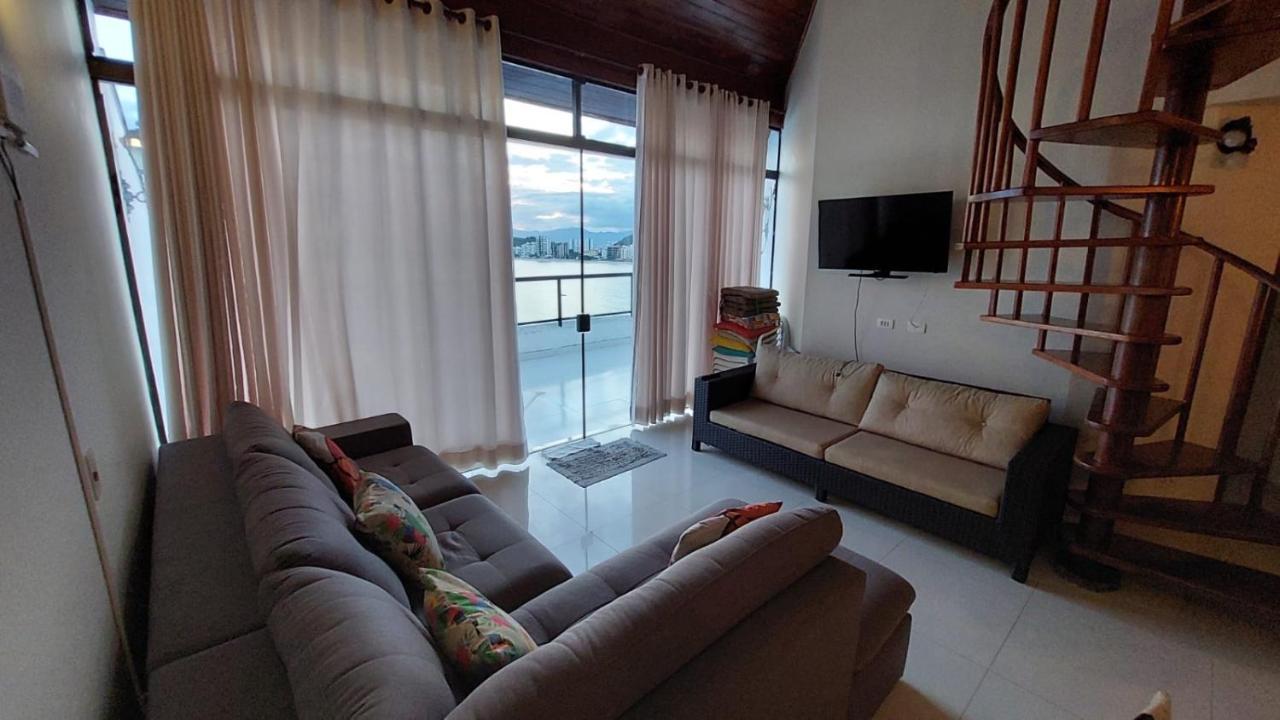 Ferienwohnung Linda Cobertura Duplex, Pe Na Areia,Vista Linda. Caraguatatuba Exterior foto