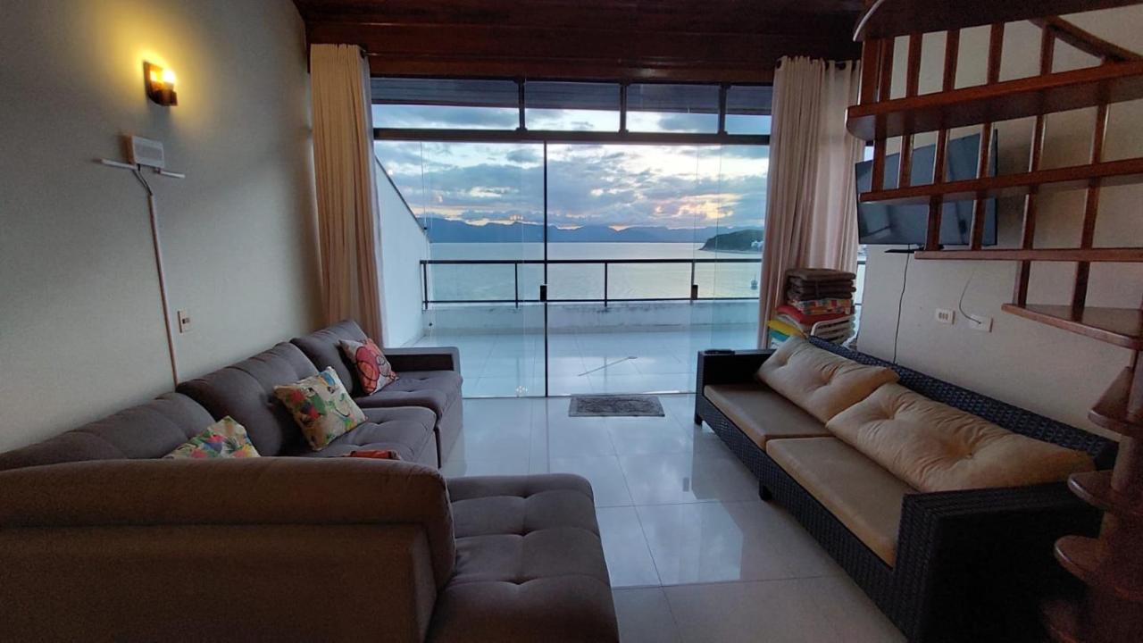 Ferienwohnung Linda Cobertura Duplex, Pe Na Areia,Vista Linda. Caraguatatuba Exterior foto