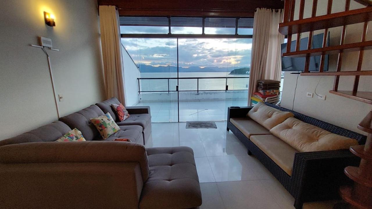 Ferienwohnung Linda Cobertura Duplex, Pe Na Areia,Vista Linda. Caraguatatuba Exterior foto
