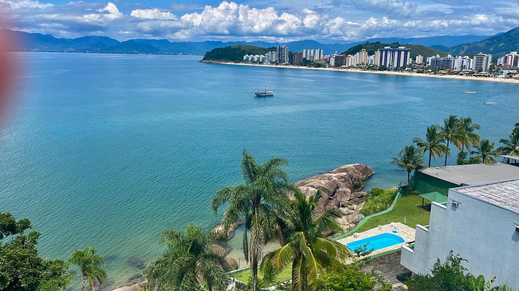 Ferienwohnung Linda Cobertura Duplex, Pe Na Areia,Vista Linda. Caraguatatuba Exterior foto